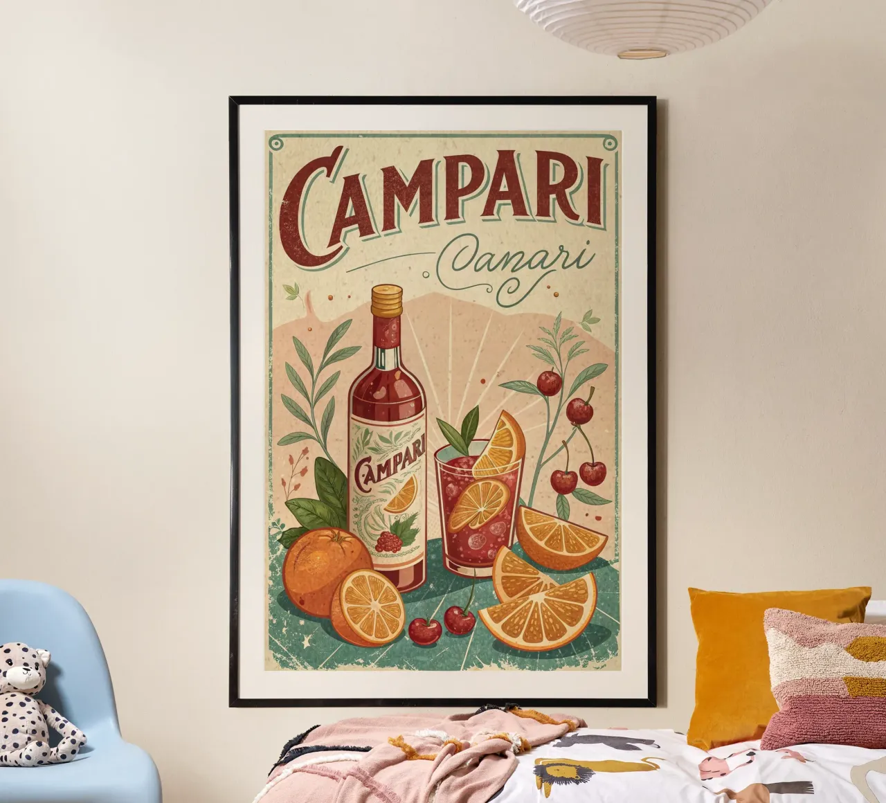 Poster della mostra Campari poster con telaio in alluminio da 🎁 ARTVI-SHOP