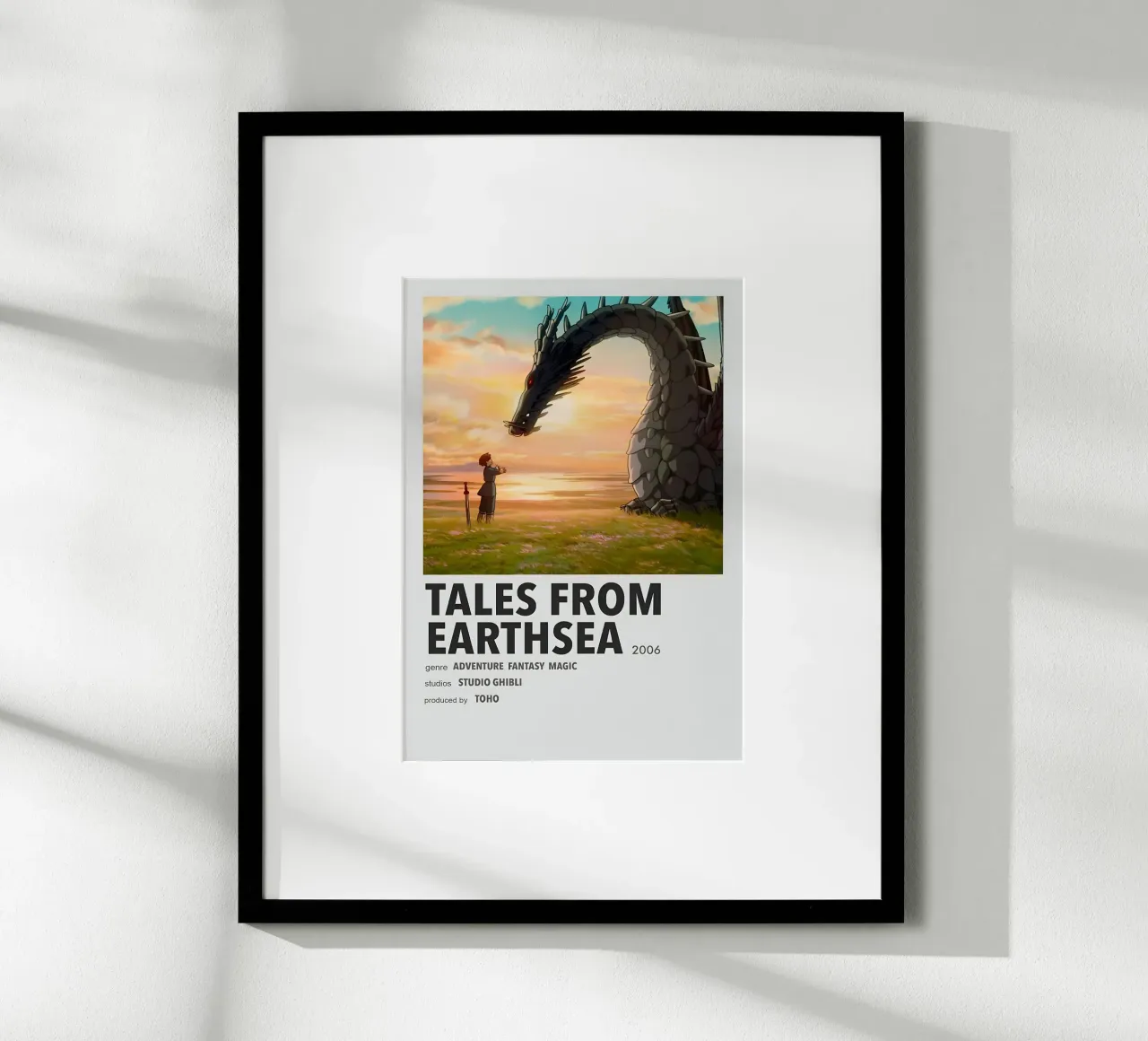 TALES FROM EARTHSEA 2006 poster con telaio in alluminio da Totoya