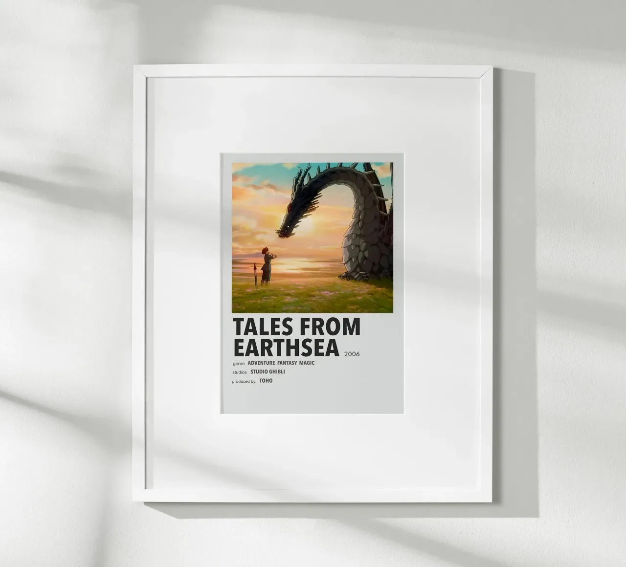 TALES FROM EARTHSEA 2006 poster con telaio in alluminio da Totoya