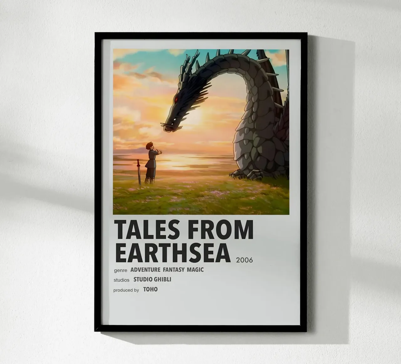 TALES FROM EARTHSEA 2006 poster con telaio in alluminio da Totoya