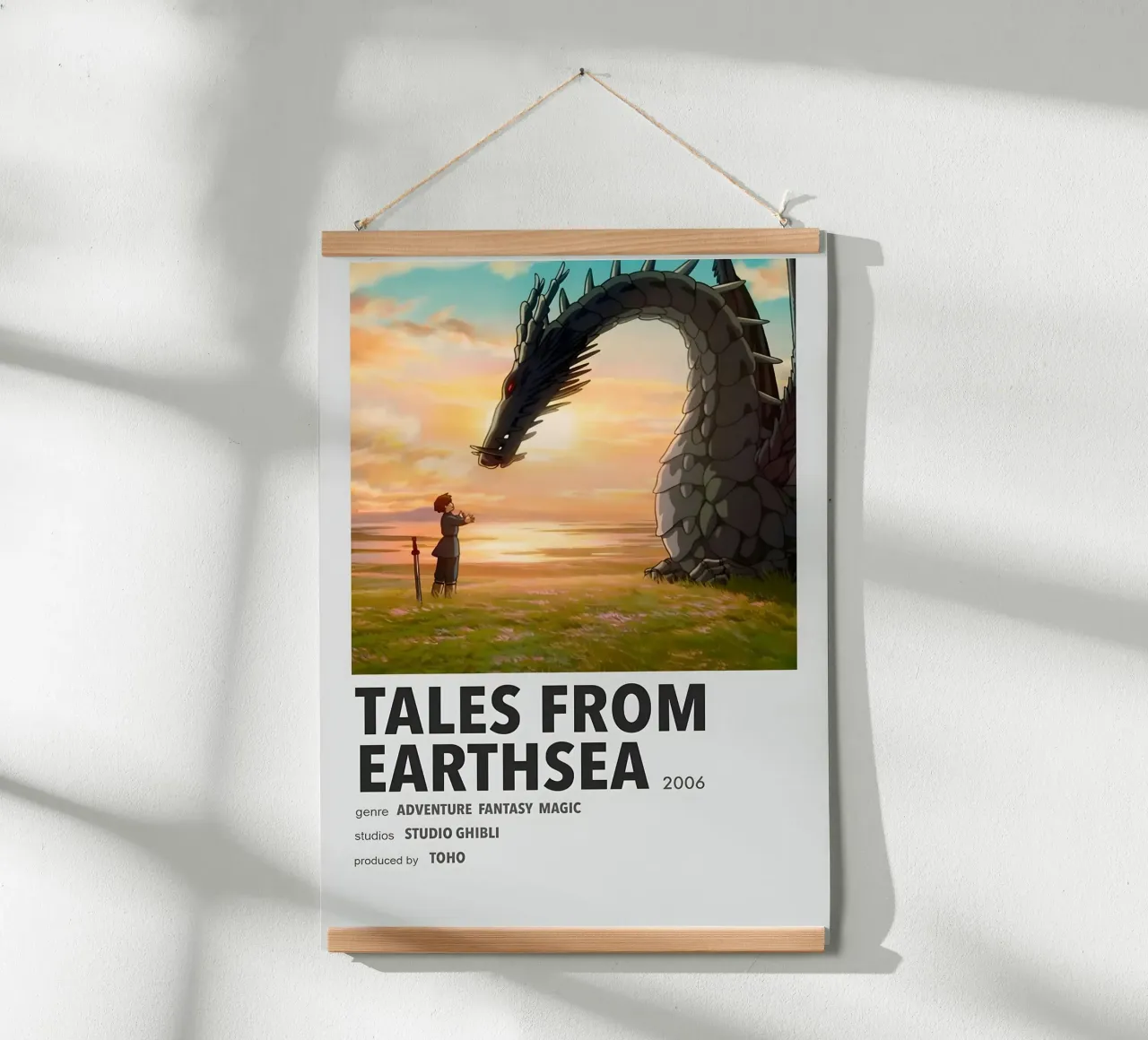 TALES FROM EARTHSEA 2006 poster con telaio in alluminio da Totoya