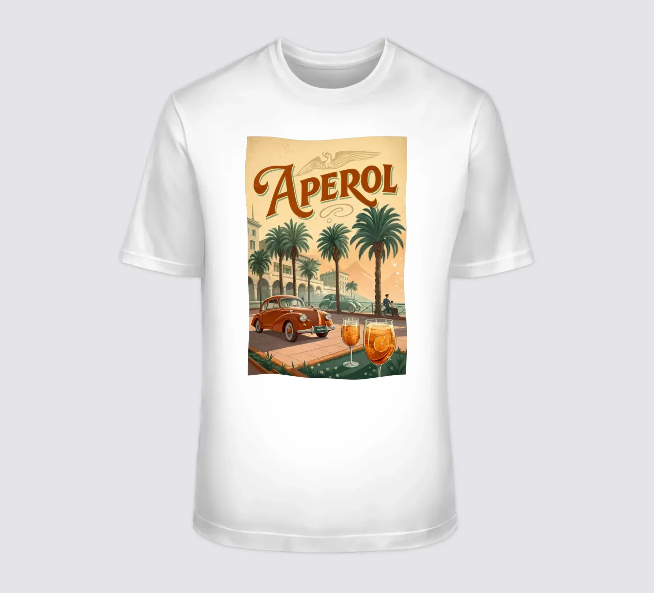 Aperol exhibition poster t-shirt by 🎁 ARTVI-SHOP