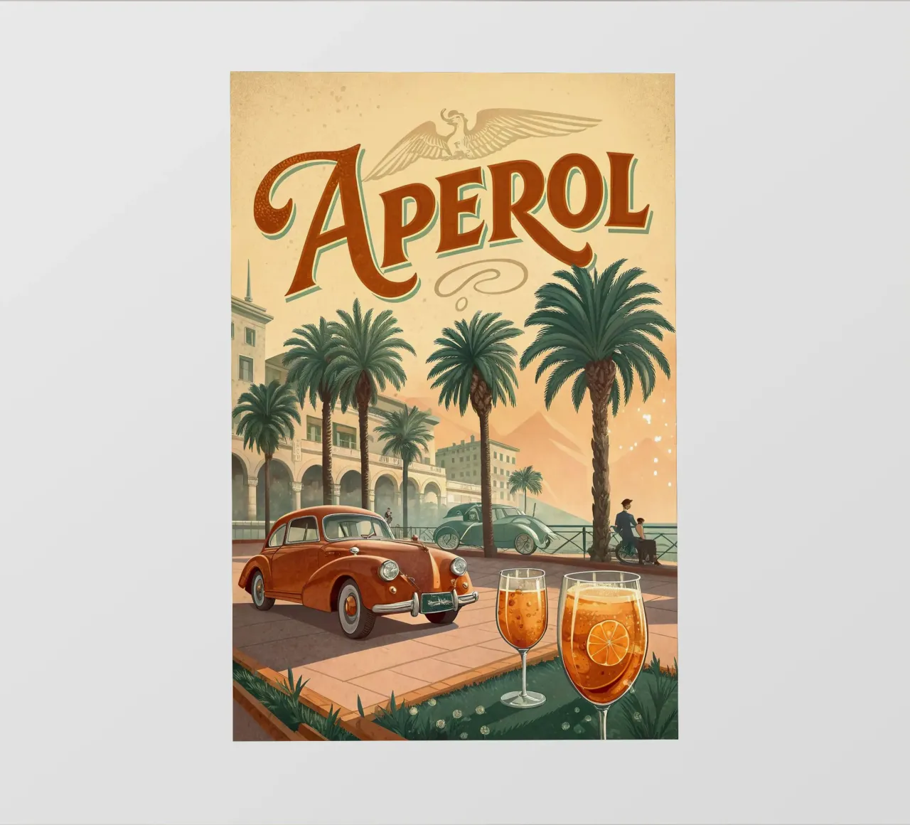 Aperol exhibition poster pvc cover by 🎁 ARTVI-SHOP