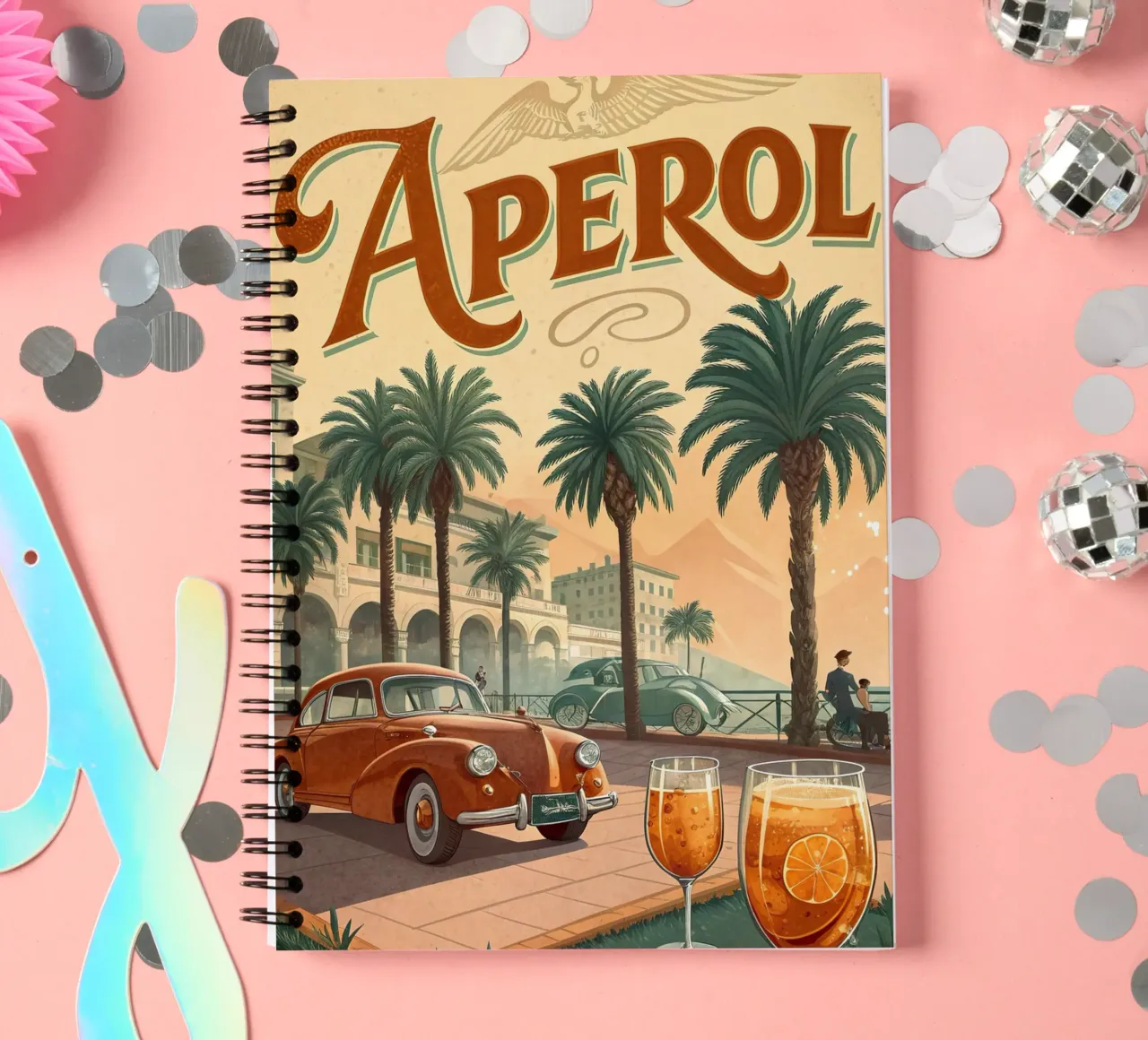 Aperol exhibition poster spiral notebook by 🎁 ARTVI-SHOP