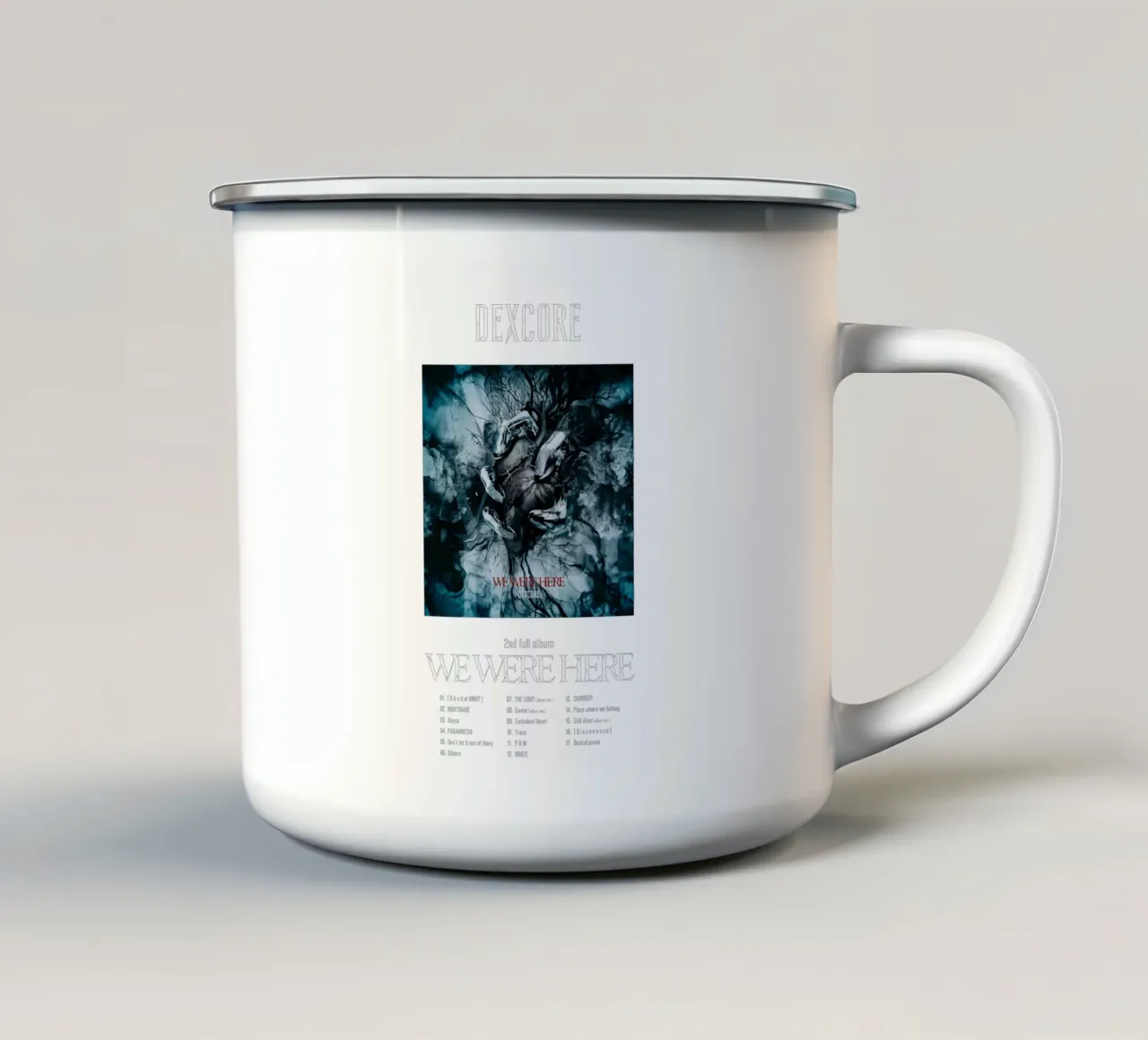 DEXCORE ERAVAMO QUI tazza in smalto da Band Merch