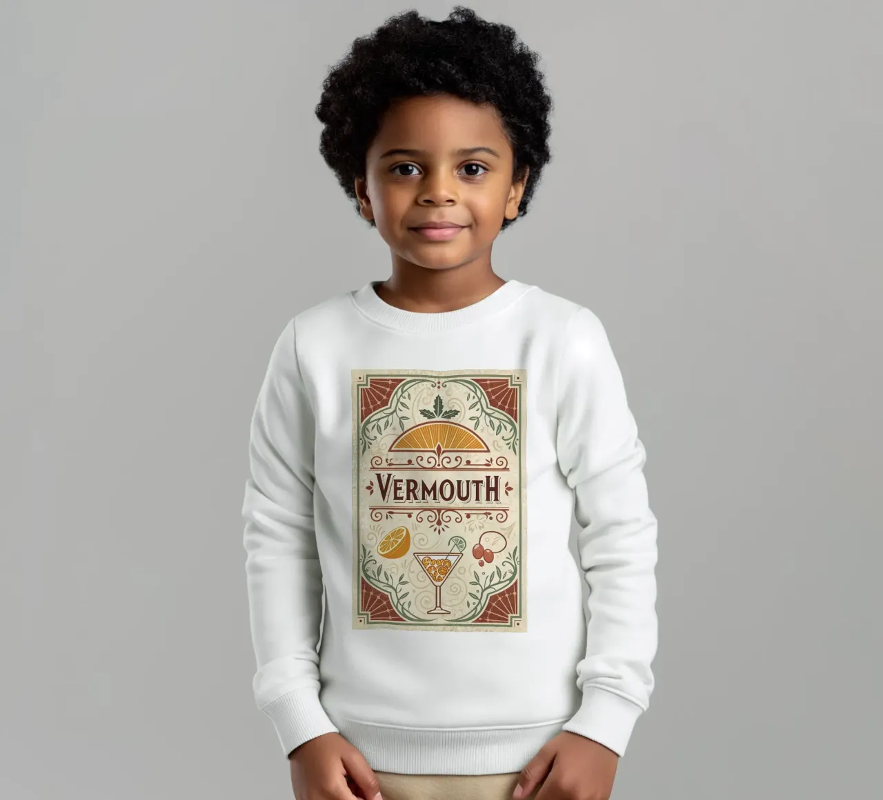 manifesto della mostra del vermouth felpa bambino da 🎁 ARTVI-SHOP