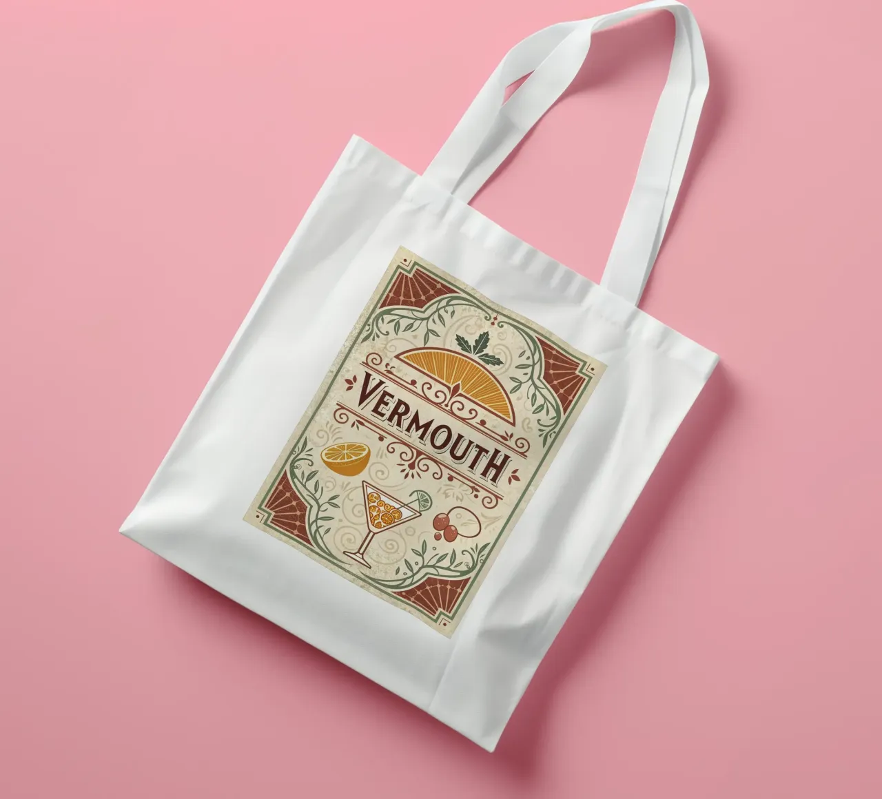 manifesto della mostra del vermouth borsa in juta da 🎁 ARTVI-SHOP