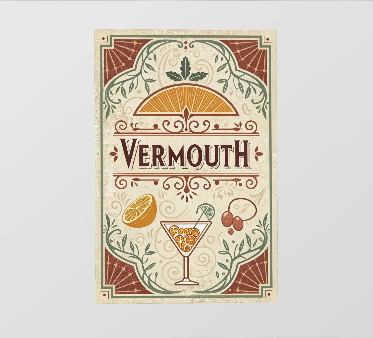 manifesto della mostra del vermouth pellicola backlit da 🎁 ARTVI-SHOP