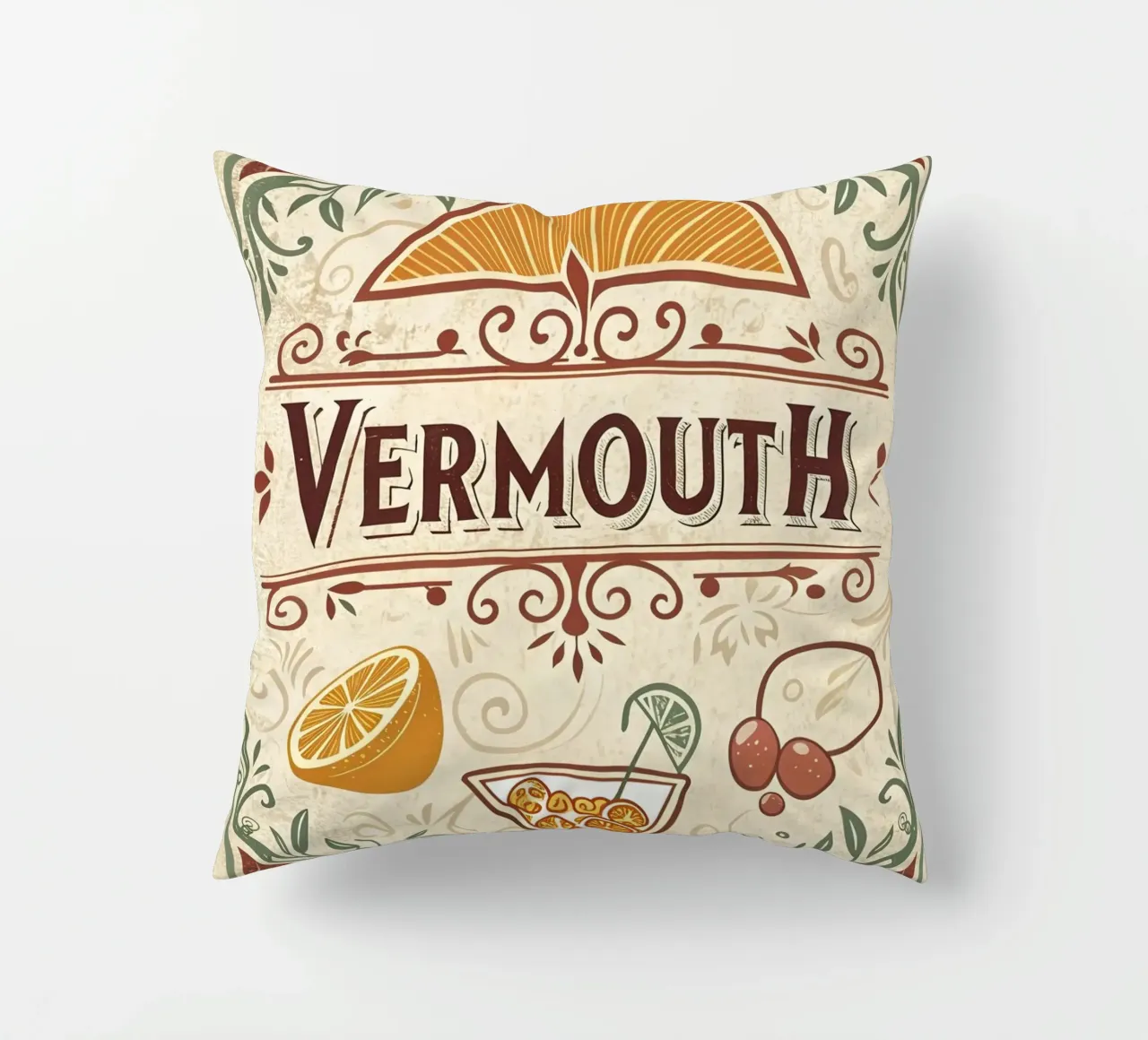 manifesto della mostra del vermouth cuscino da 🎁 ARTVI-SHOP