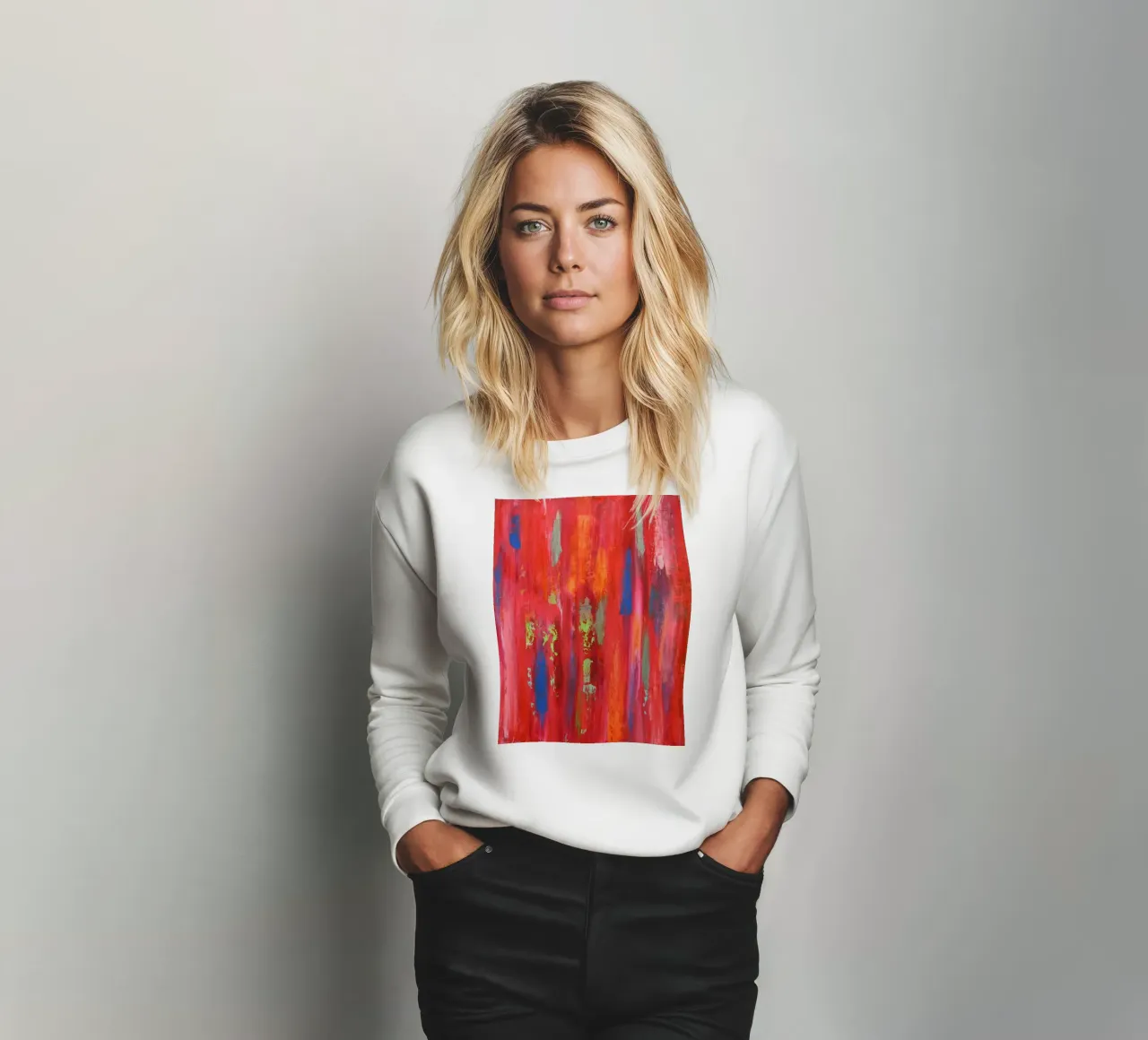 Lebenskraft 1 - Abstrakte Kunst felpa da Petra Lang