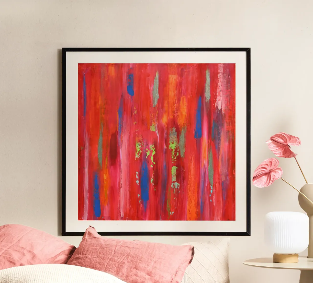 Lebenskraft 1 - Abstrakte Kunst poster da Petra Lang