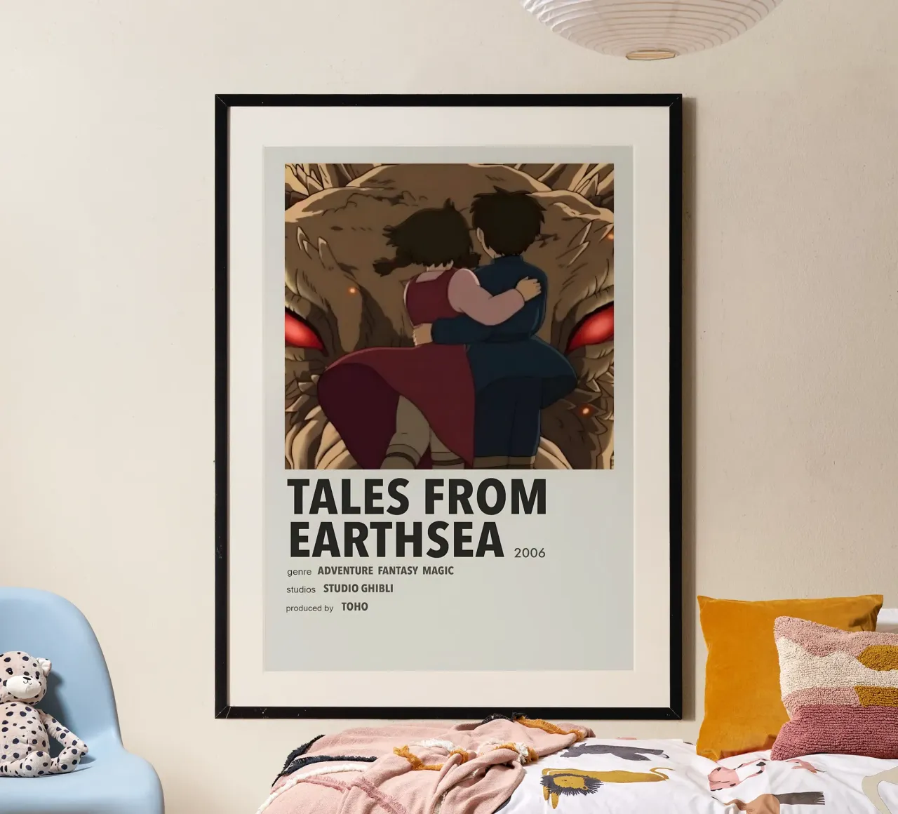 TALES FROM EARTHSEA 2006 poster con telaio in alluminio da Totoya