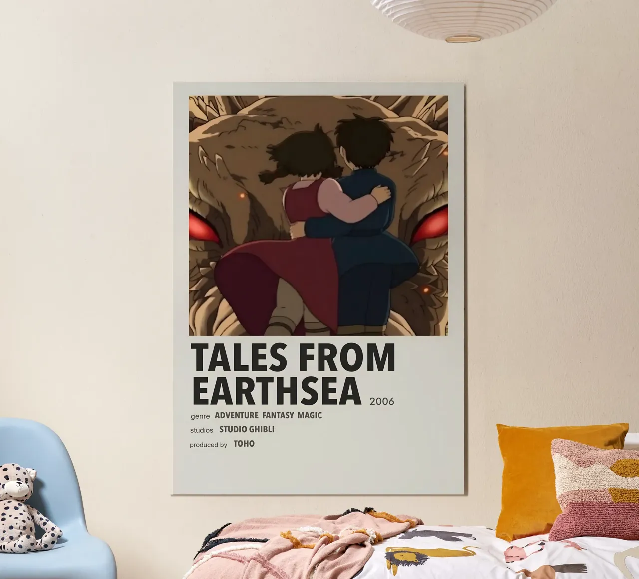TALES FROM EARTHSEA 2006 poster con telaio in alluminio da Totoya