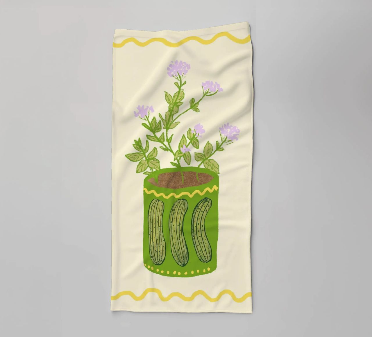 Gurke & Oregano towel by Studio Dolci