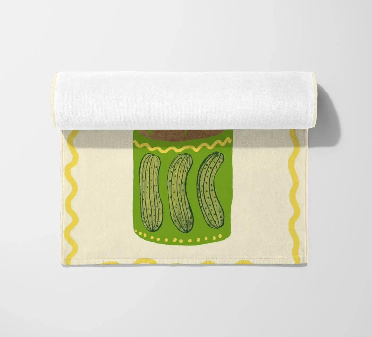 Gurke & Oregano strandhanddoek van Studio Dolci