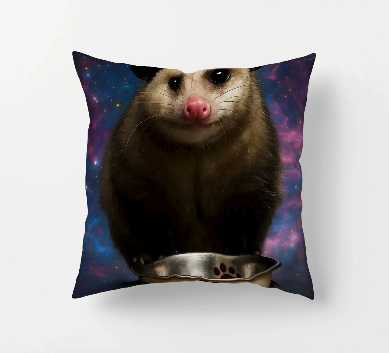La vita è una zuppa Io sono l'opossum della forchetta cuscino da the gondals
