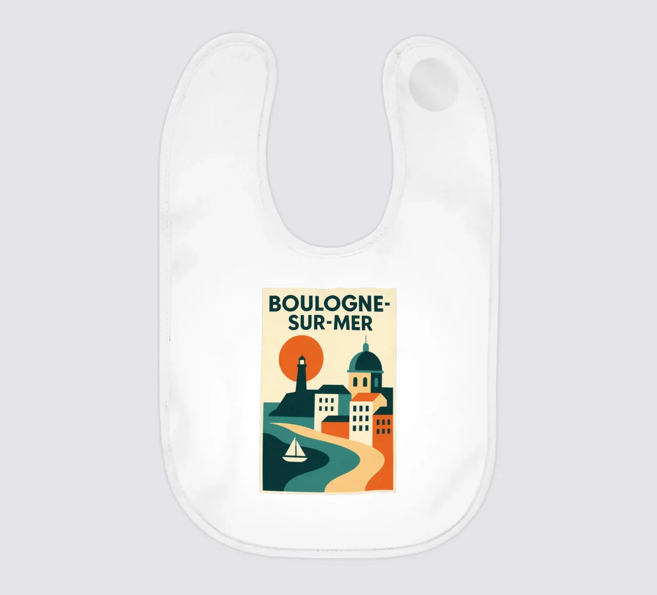 Boulogne-sur-Mer, un faro di luce sulla Costa d'Opale bavaglino da JETLAG | affiches voyage
