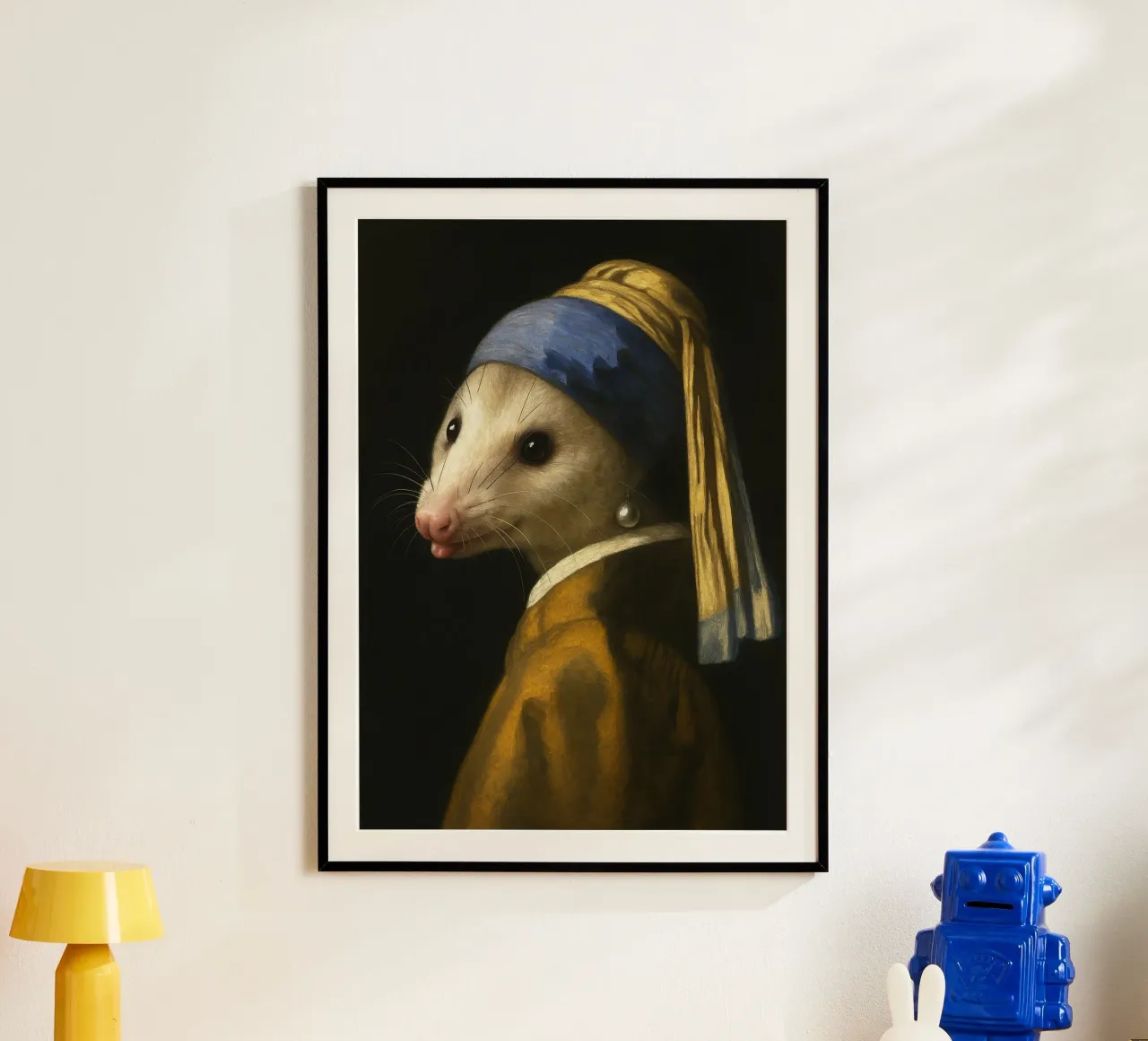 Opossum mit Perlenohrring Poster von the gondals