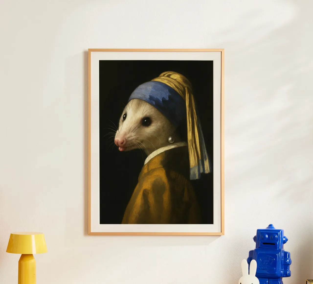 Opossum mit Perlenohrring Poster von the gondals