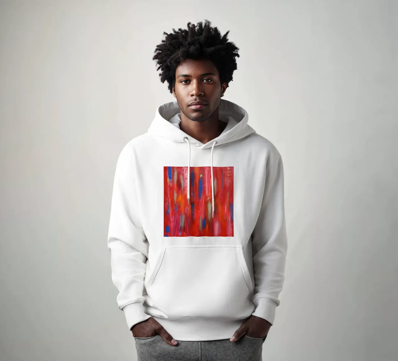 Vitality 2 - Abstract Art hoodie by Petra Lang