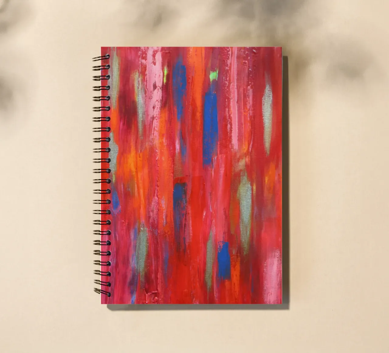 Vitality 2 - Abstract Art spiral notebook by Petra Lang