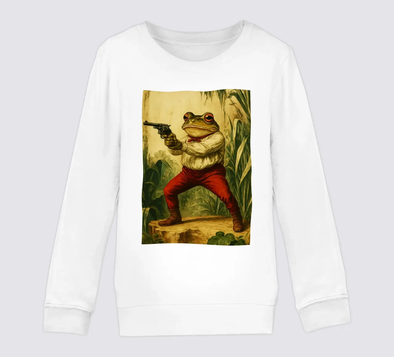 Design artistico della rana fuorilegge felpa bambino da the gondals