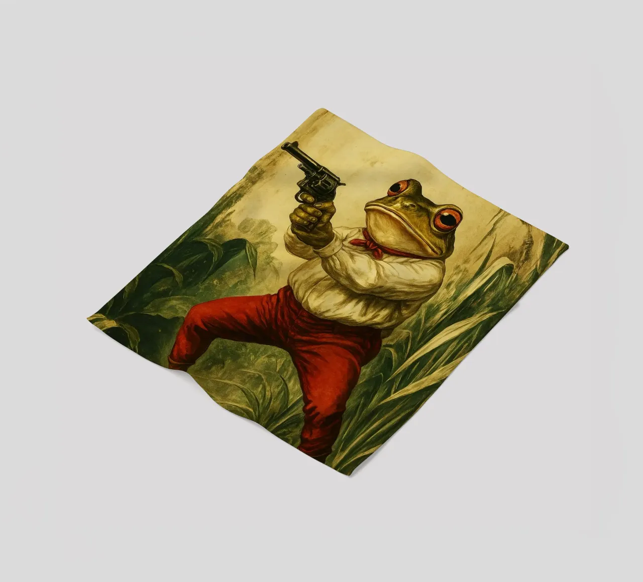 Design artistico della rana fuorilegge coperta in pile da the gondals