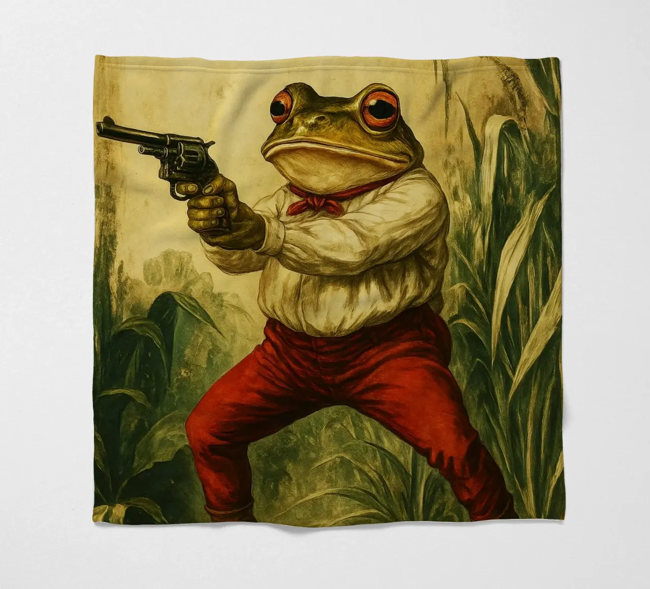 Design artistico della rana fuorilegge coperta in pile da the gondals
