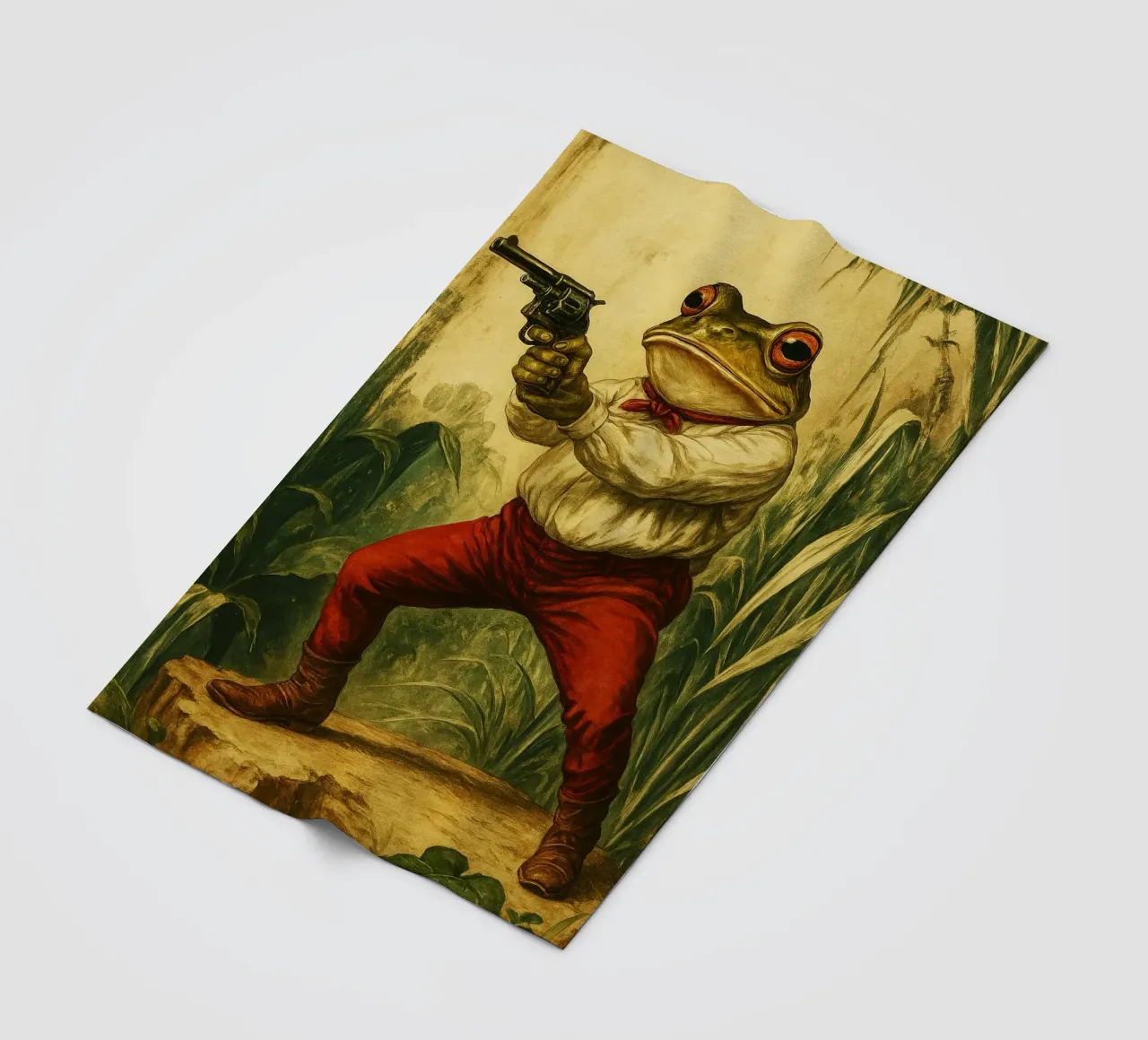 Design artistico della rana fuorilegge coperta in pile da the gondals