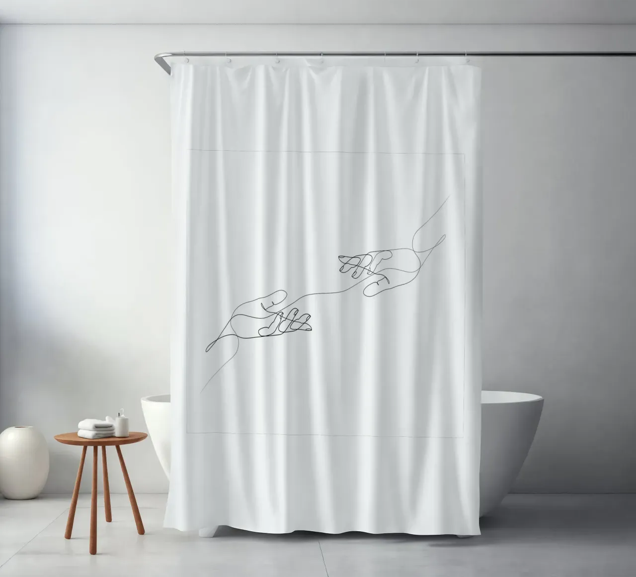 Thread shower curtain by Addillum
