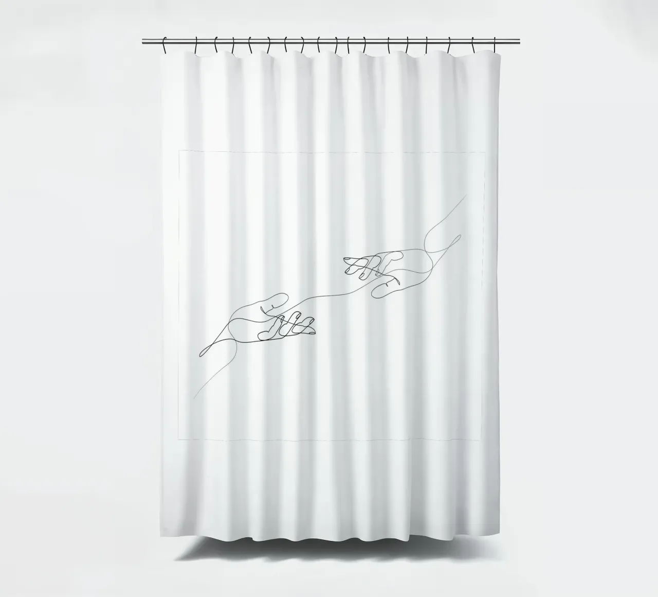 Thread shower curtain by Addillum