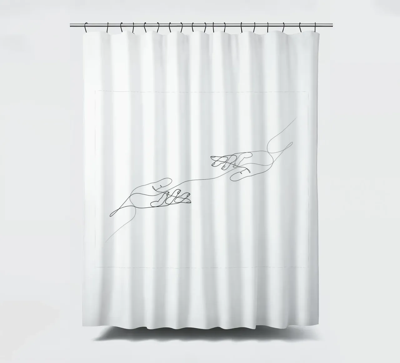 Thread shower curtain by Addillum