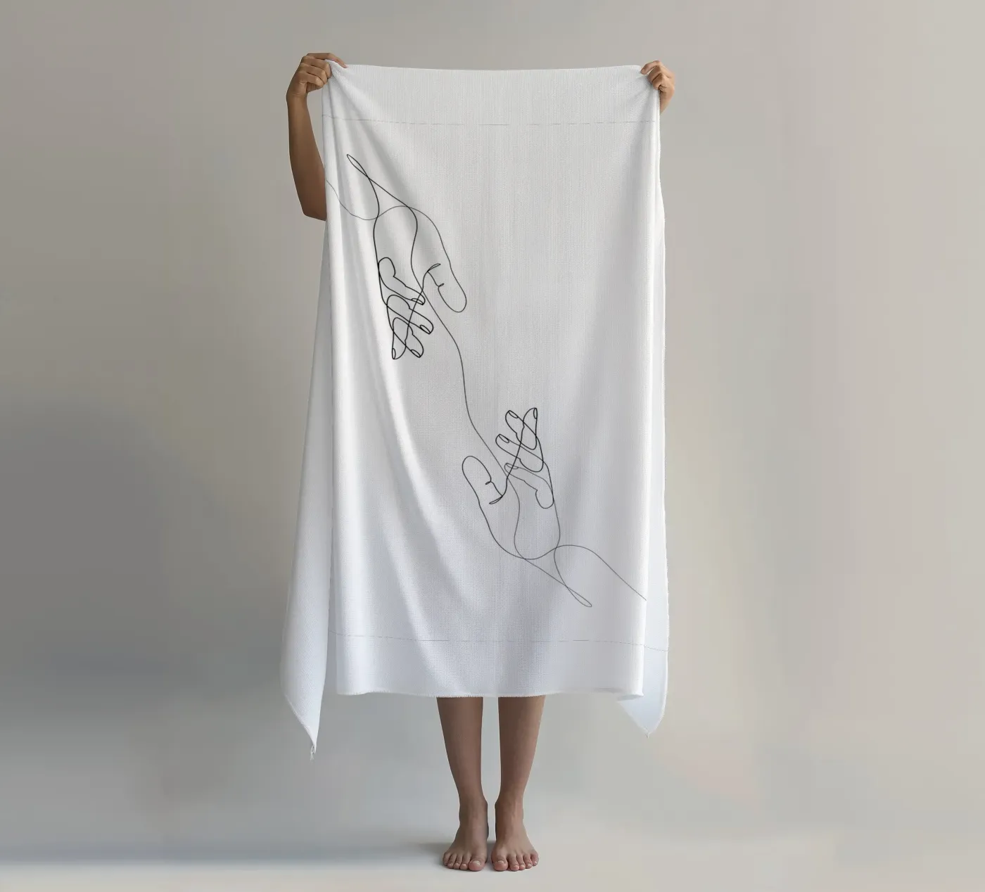 Draad strandhanddoek van Addillum