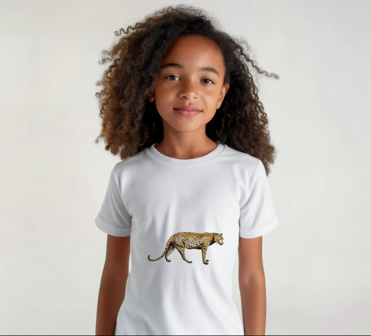 Leopard t-shirt bambini da Femke Zwaan