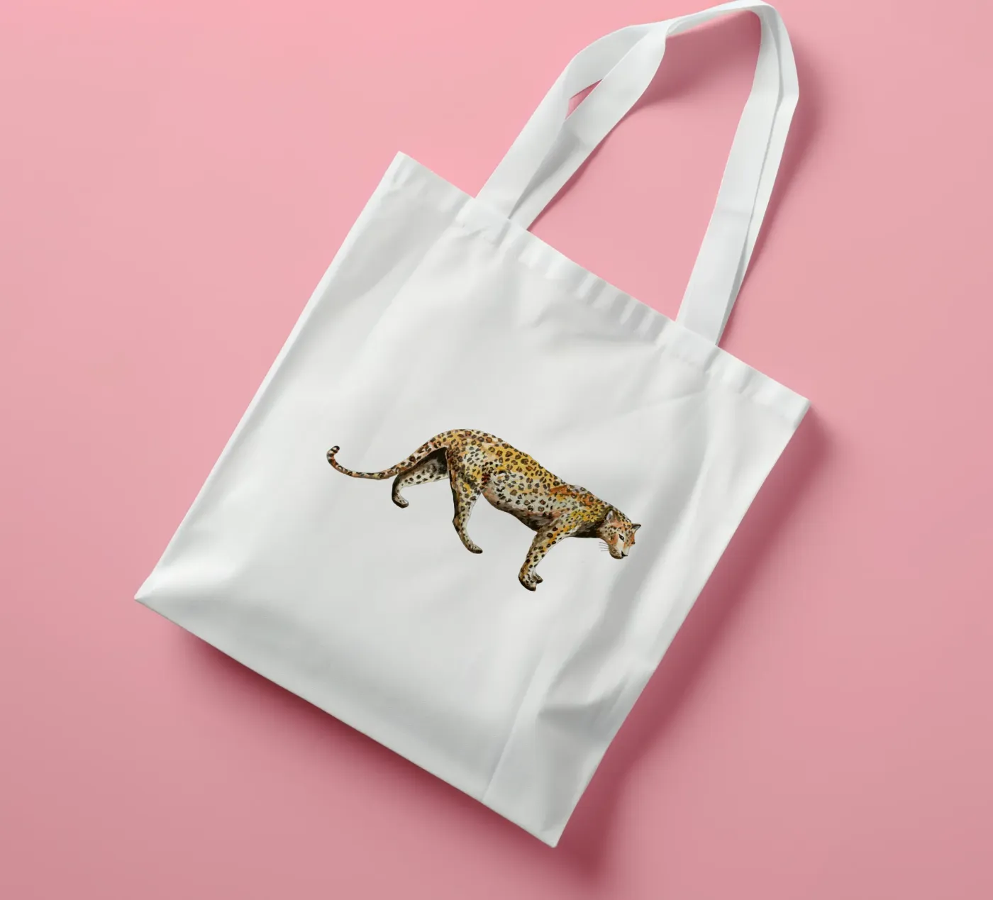 Leopard tote bag by Femke Zwaan
