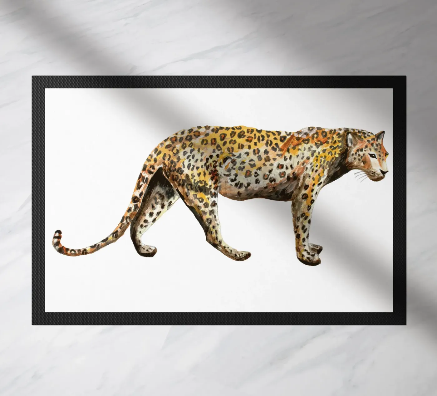 Leopard paillasson de Femke Zwaan