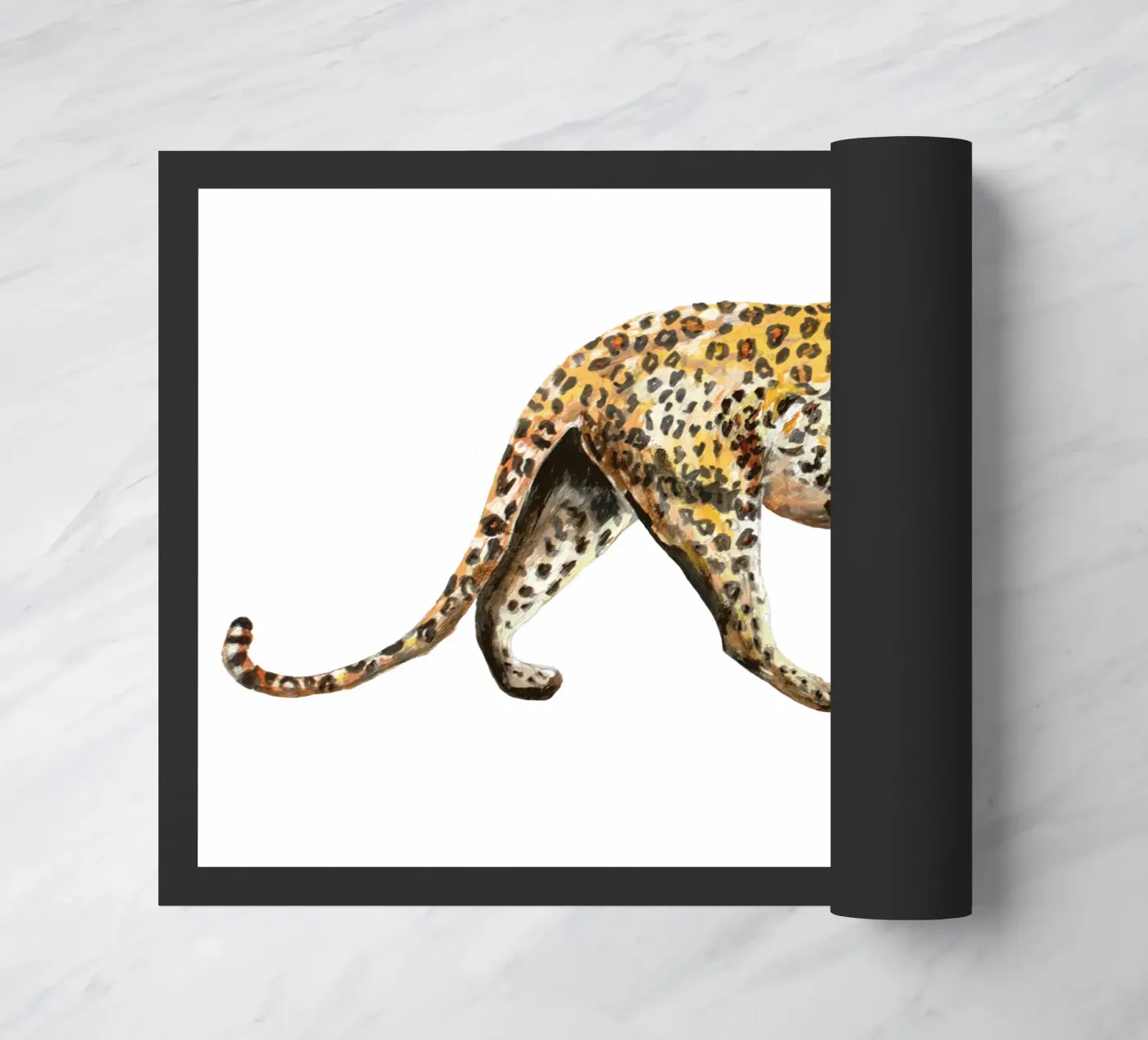 Leopard paillasson de Femke Zwaan