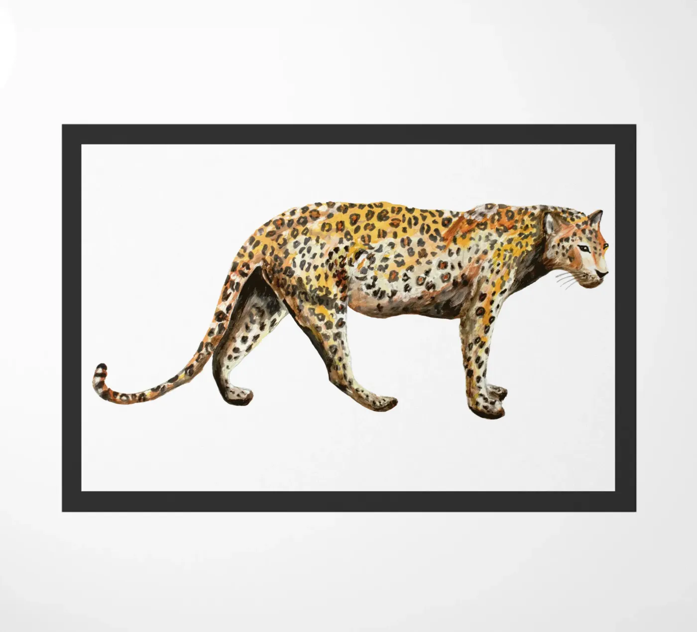 Leopard paillasson de Femke Zwaan