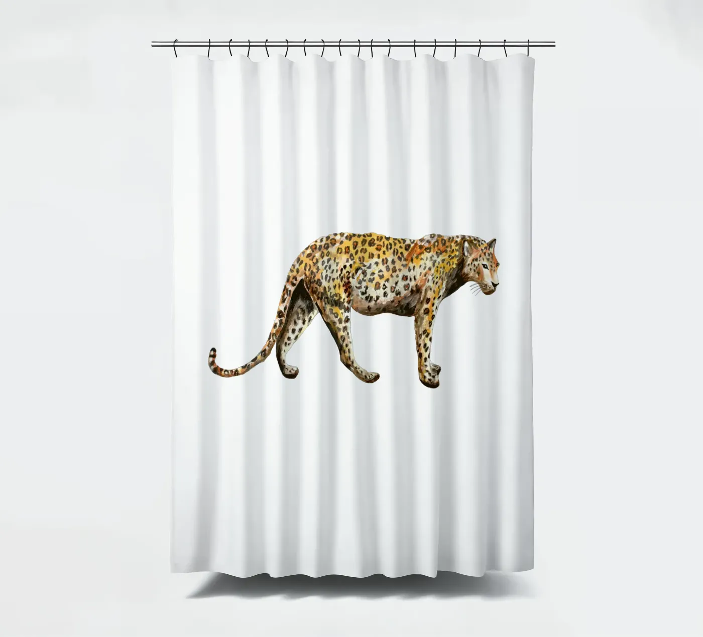 Leopard Duschvorhang von Femke Zwaan