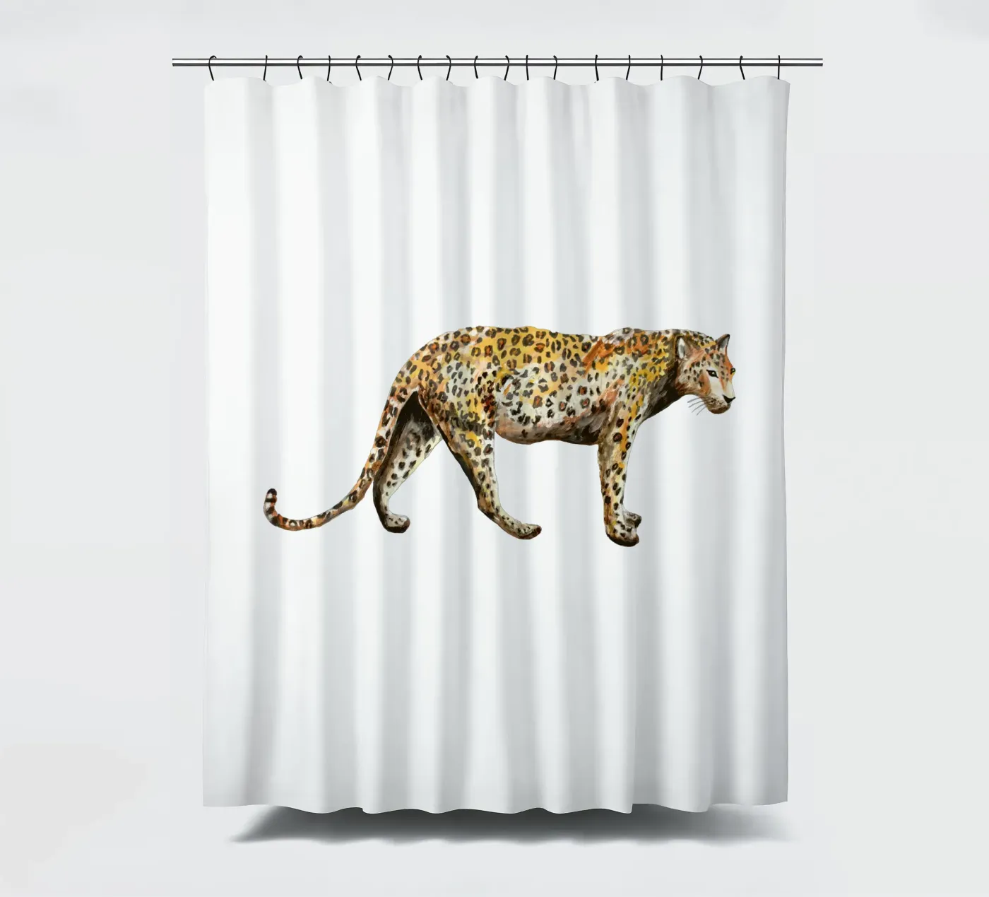 Leopard Duschvorhang von Femke Zwaan