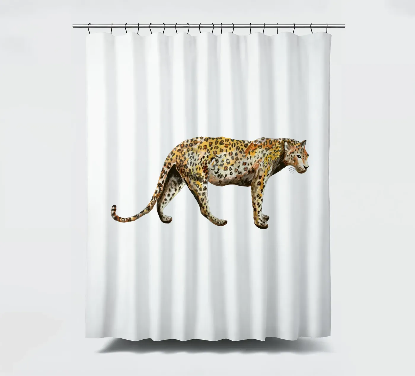 Leopard Duschvorhang von Femke Zwaan