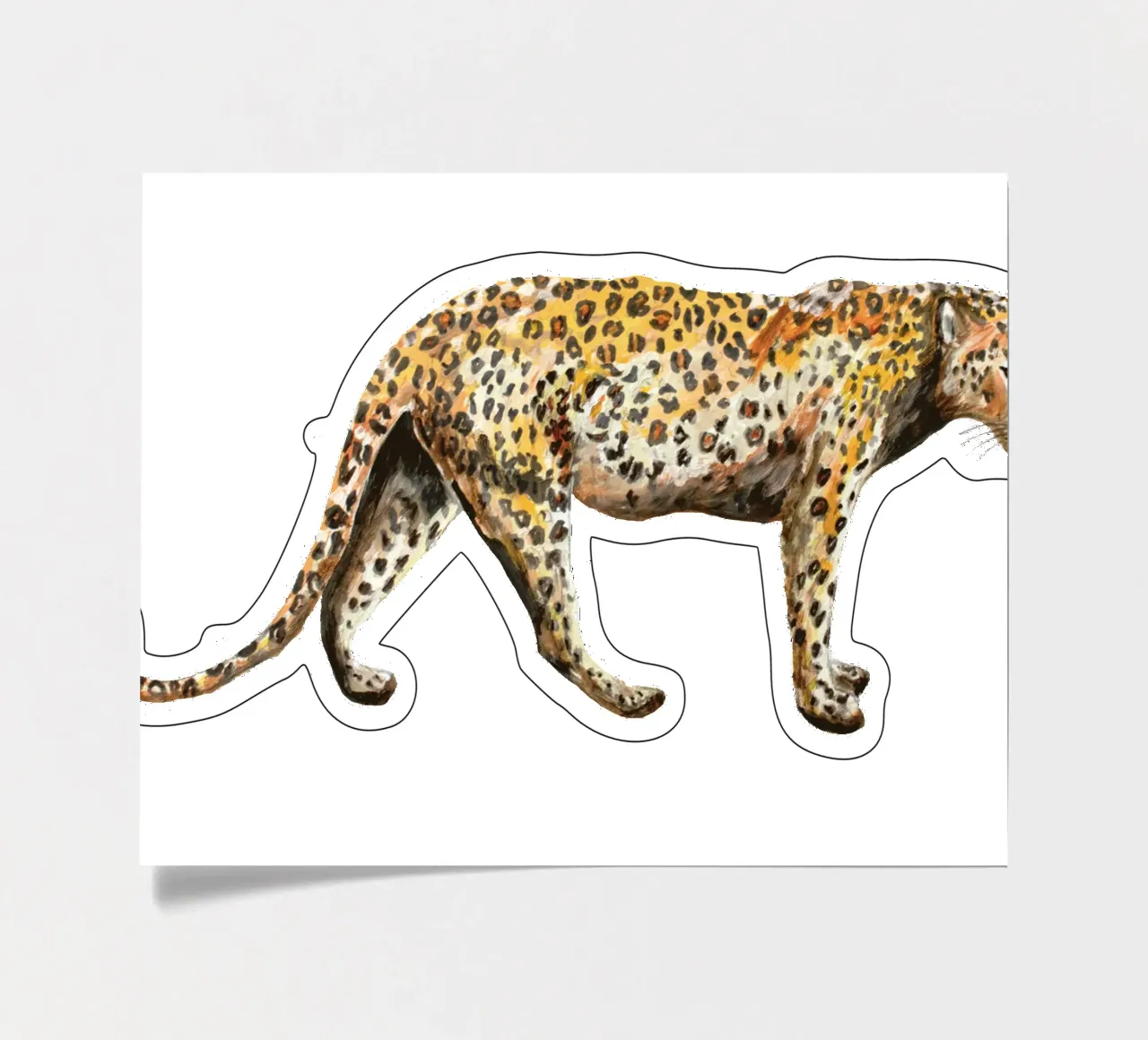 Leopard sticker sheet by Femke Zwaan
