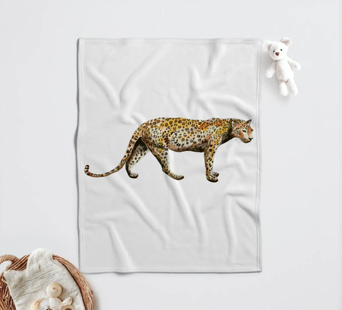 Leopard coperta in pile da Femke Zwaan