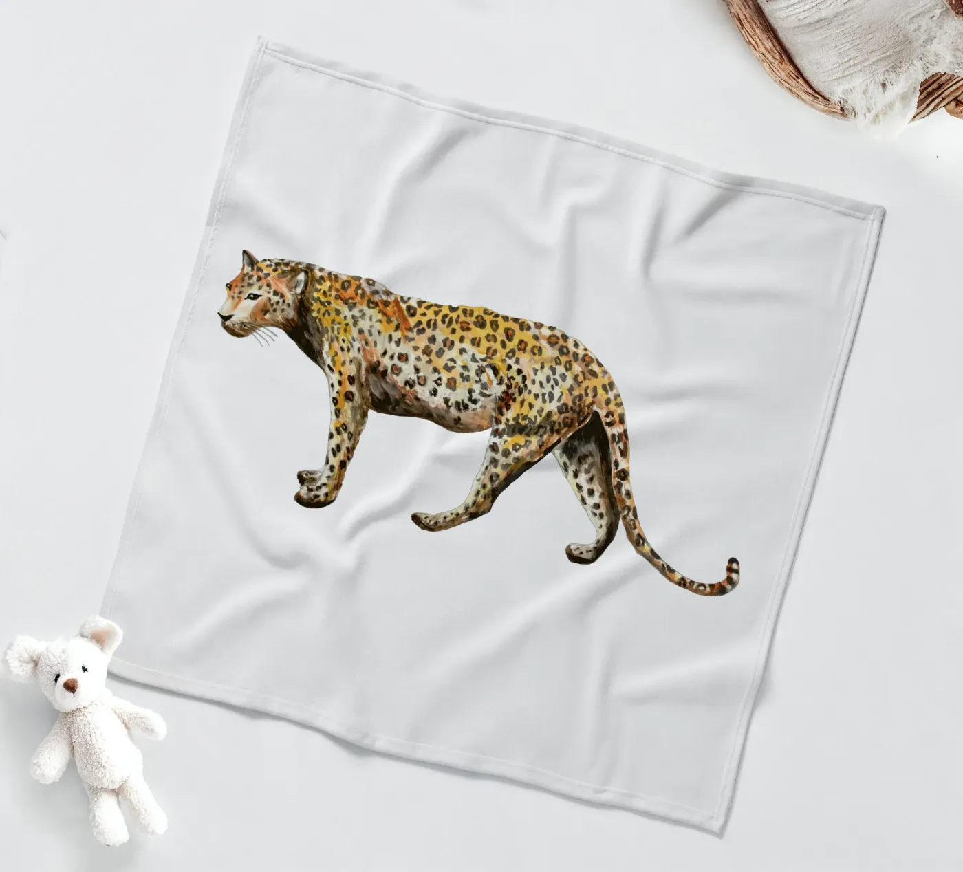 Leopard Fleecedecke von Femke Zwaan