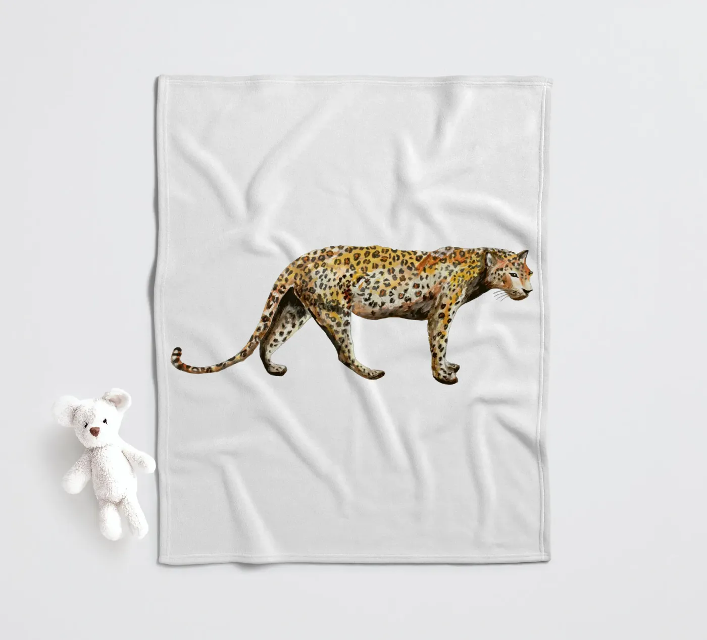 Leopard Fleecedecke von Femke Zwaan