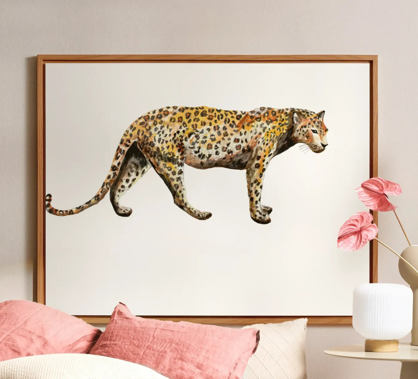 Leopard alluminio dibond da Femke Zwaan