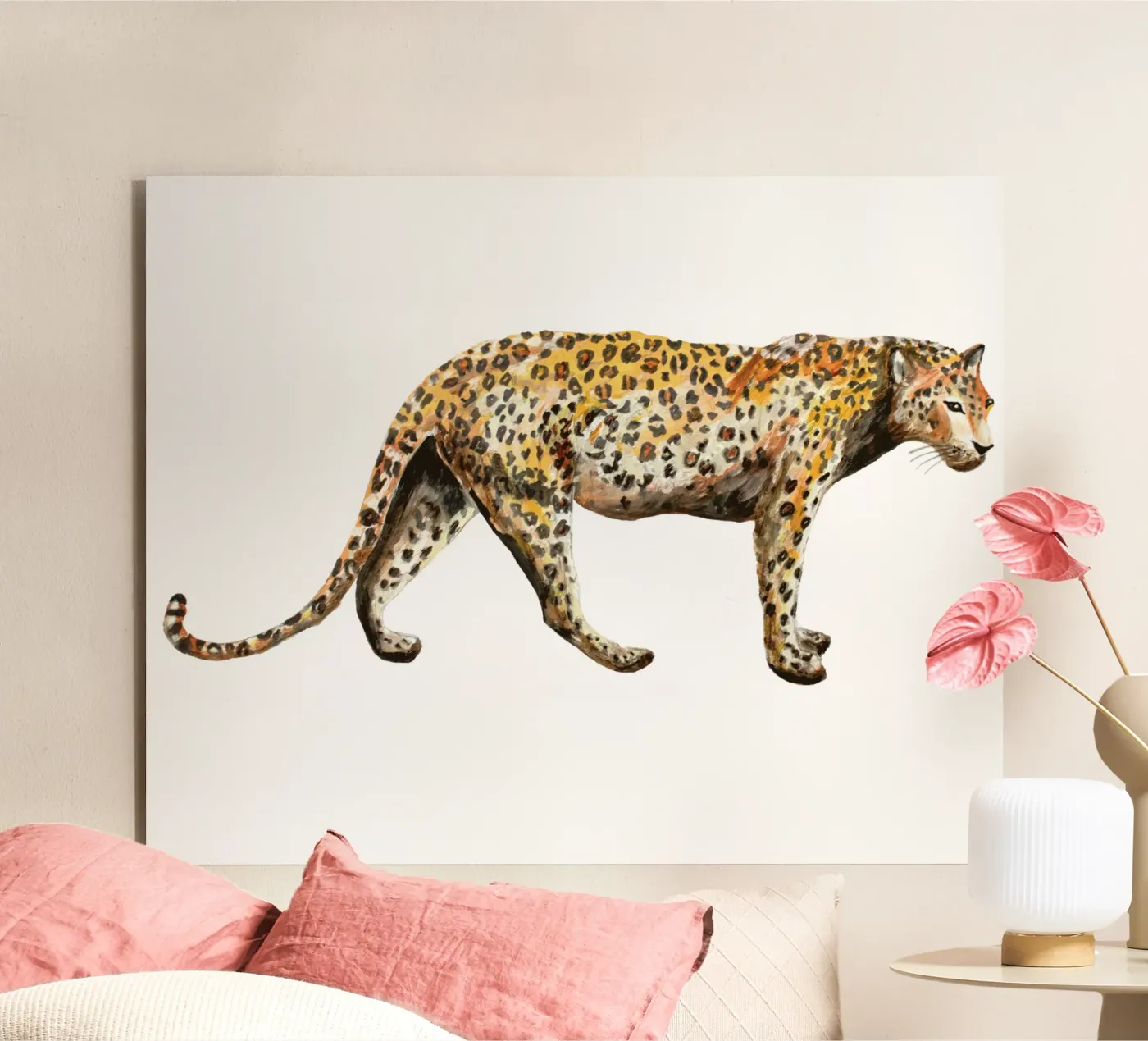 Leopard alluminio dibond da Femke Zwaan
