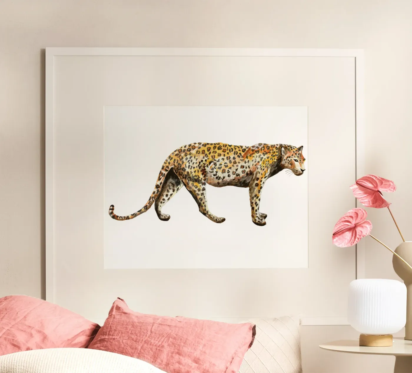 Leopard Poster von Femke Zwaan