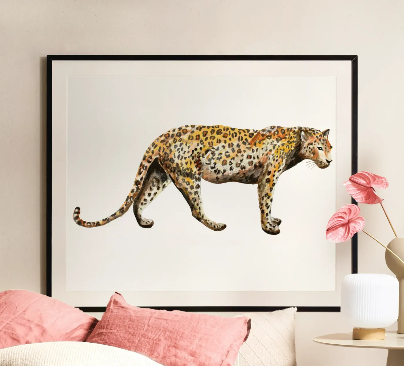 Leopard poster de Femke Zwaan