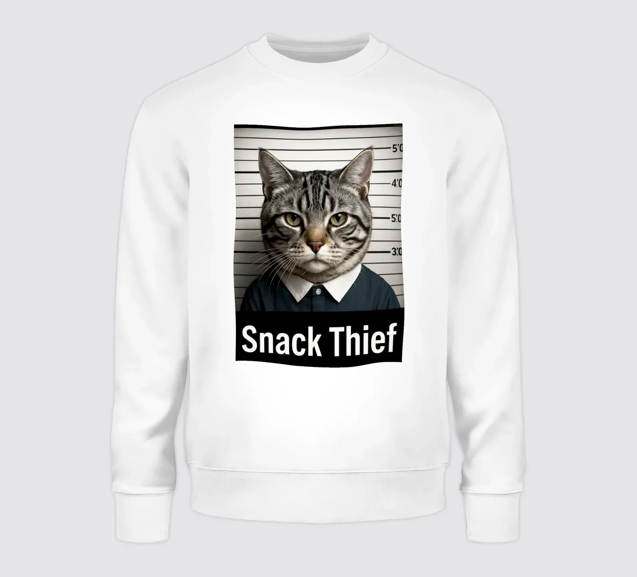 Design artistico del gatto ladro di snack felpa da the gondals